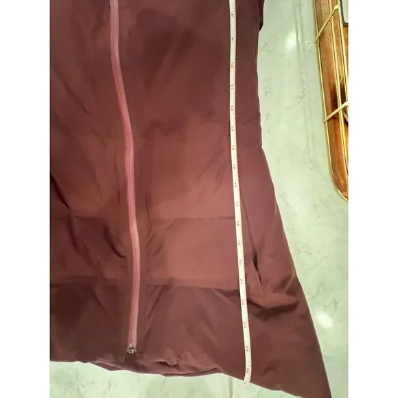 Lululemon NWOT Sleet Street Down Coat Eggplant Hooded Puffer Sz 8 - Picture 6 of 9